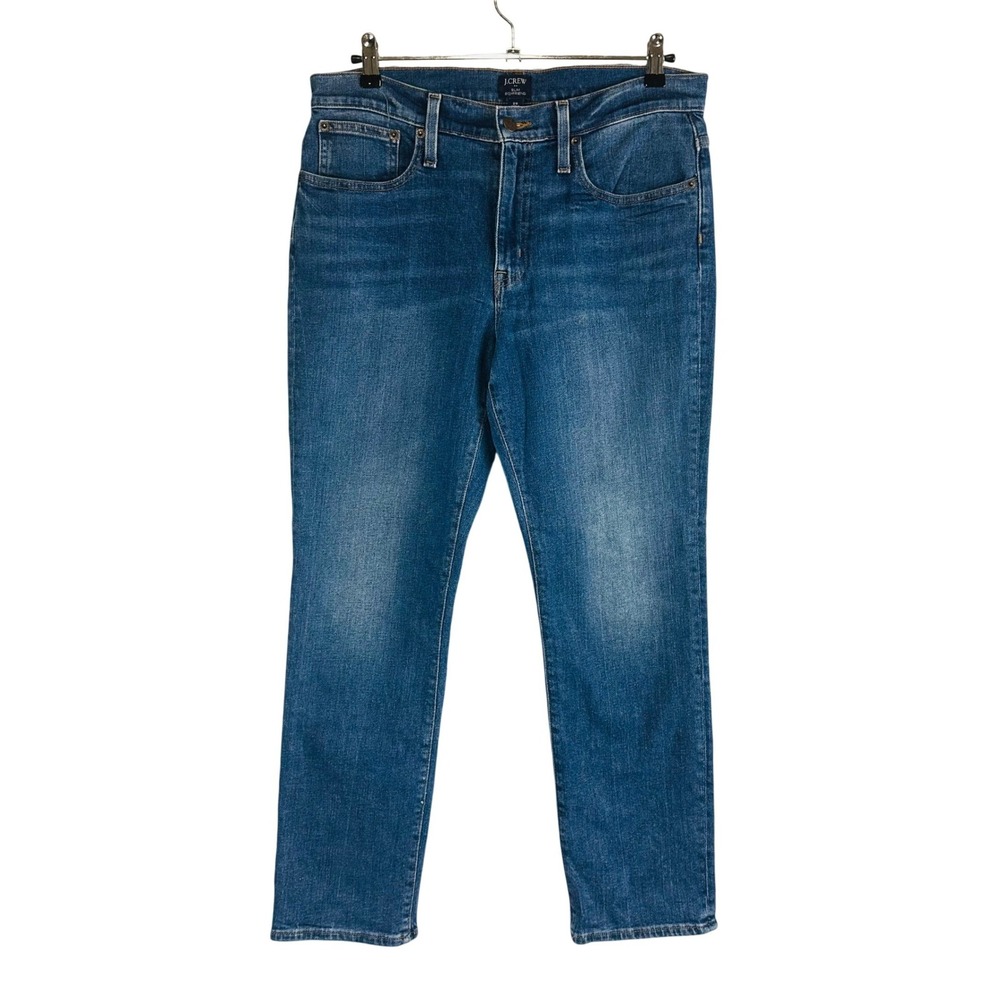 J. Crew Womans 29 Jeans Slim Boyfriend Medium Wash Blue Stretch Pockets